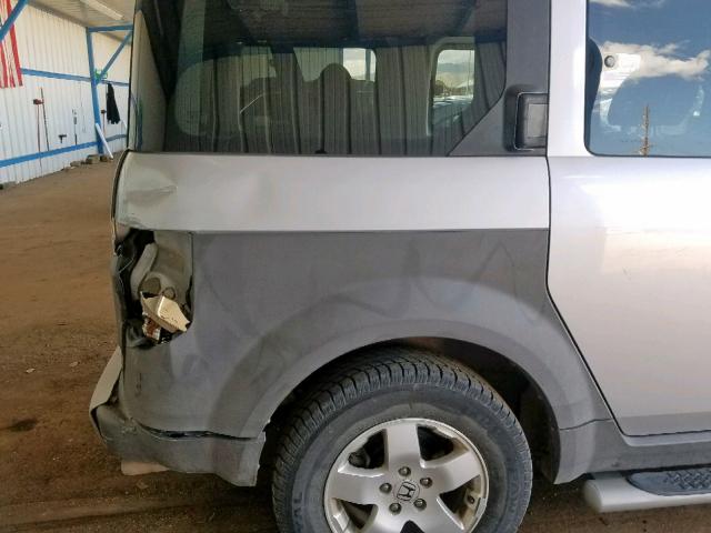 5J6YH28574L016914 - 2004 HONDA ELEMENT EX SILVER photo 9