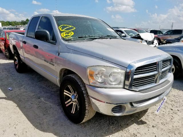 1D7HA18P67S163960 - 2007 DODGE RAM 1500 S GRAY photo 1