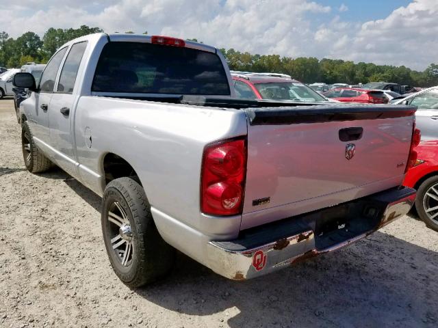 1D7HA18P67S163960 - 2007 DODGE RAM 1500 S GRAY photo 3