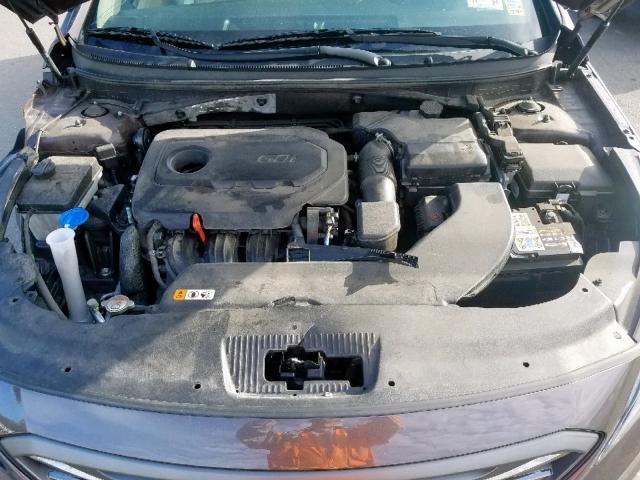 5NPE34AF2HH448780 - 2017 HYUNDAI SONATA SPO BROWN photo 7