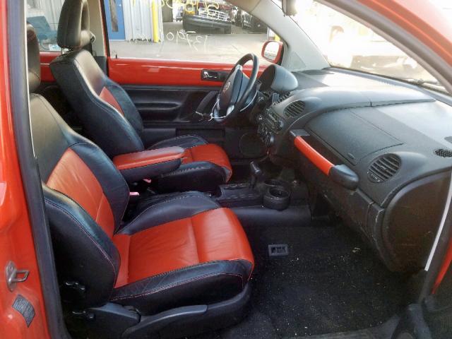 3VWCD21C52M447524 - 2002 VOLKSWAGEN NEW BEETLE ნარინჯისფერი ფოტო 5