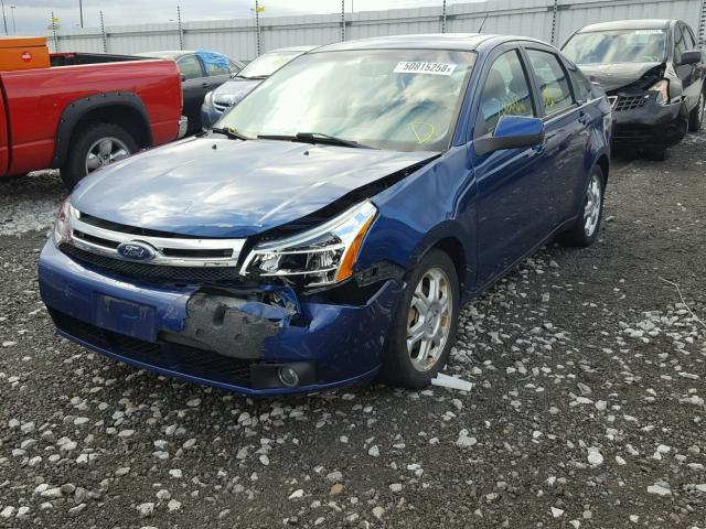 1FAHP36N89W145788 - 2009 FORD FOCUS SES BLUE photo 2