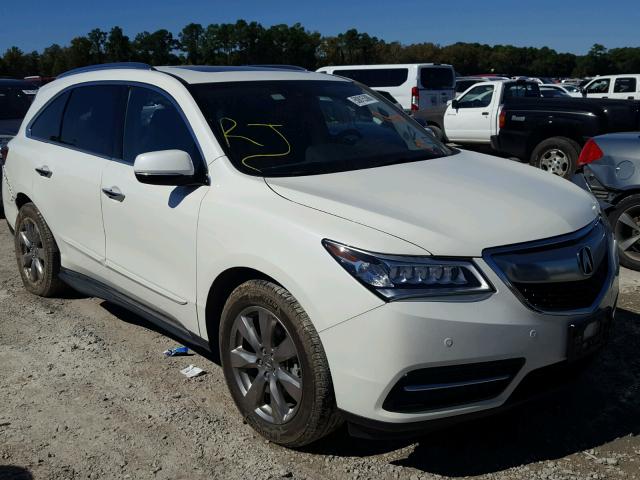 5FRYD4H9XGB033213 - 2016 ACURA MDX ADVANC WHITE photo 1