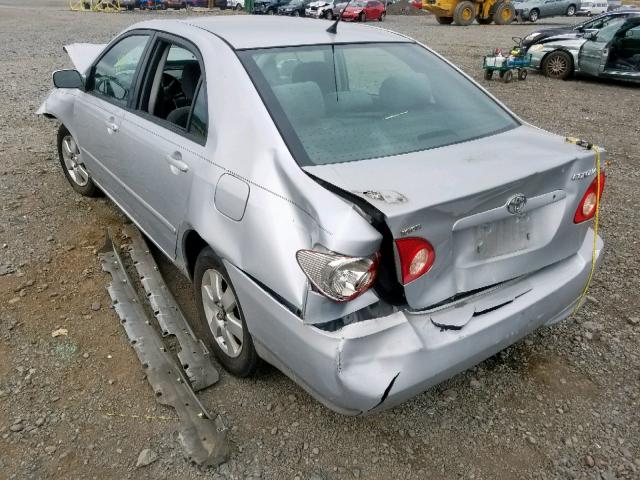 2T1BR32E86C589399 - 2006 TOYOTA COROLLA CE SILVER photo 3