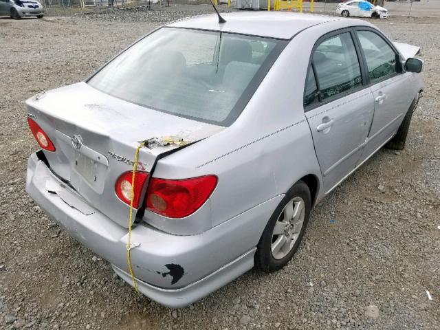 2T1BR32E86C589399 - 2006 TOYOTA COROLLA CE SILVER photo 4