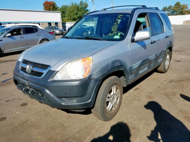 SHSRD78863U144603 - 2003 HONDA CR-V EX SILVER photo 2