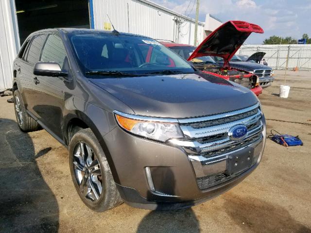 2FMDK4JC4DBB68851 - 2013 FORD EDGE SEL GRAY photo 1