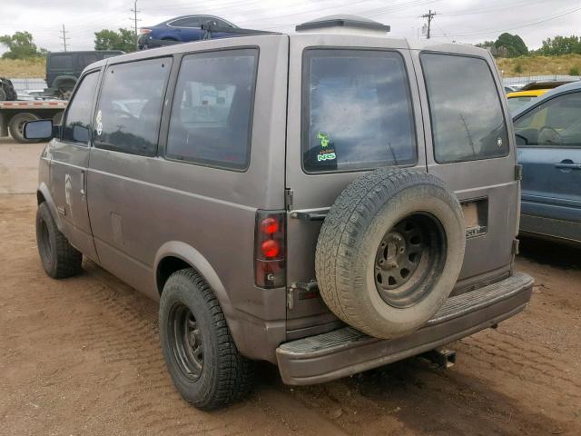 1GNDL15W9PB172027 - 1993 CHEVROLET ASTRO GRAY photo 3