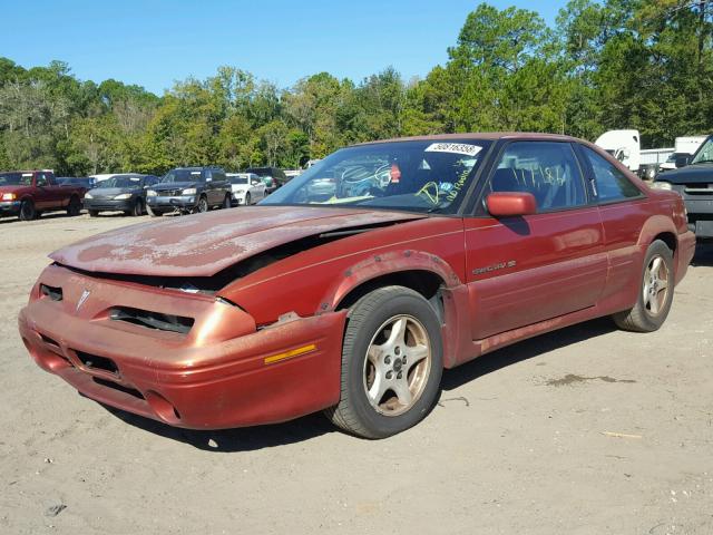 1G2WJ12M6SF335149 - 1995 PONTIAC GRAND PRIX RED photo 2