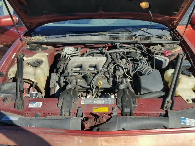 1G2WJ12M6SF335149 - 1995 PONTIAC GRAND PRIX RED photo 7
