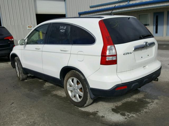 JHLRE487X7C055309 - 2007 HONDA CR-V EXL WHITE photo 3