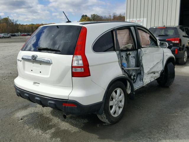 JHLRE487X7C055309 - 2007 HONDA CR-V EXL WHITE photo 4