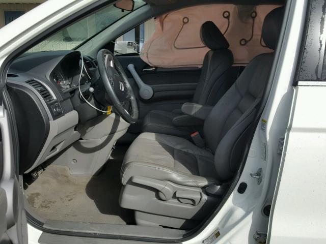 JHLRE487X7C055309 - 2007 HONDA CR-V EXL WHITE photo 5