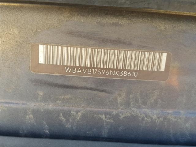 WBAVB17596NK38610 - 2006 BMW 325 I AUTO GRAY photo 10