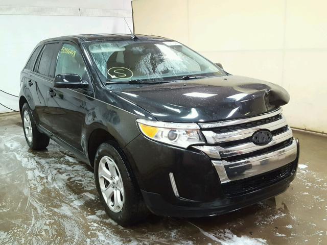 2FMDK4JC3DBB02548 - 2013 FORD EDGE SEL BLACK photo 1