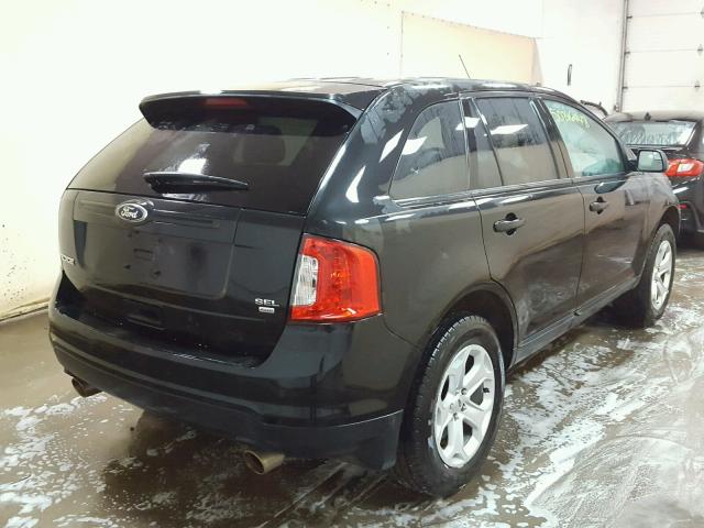 2FMDK4JC3DBB02548 - 2013 FORD EDGE SEL BLACK photo 4