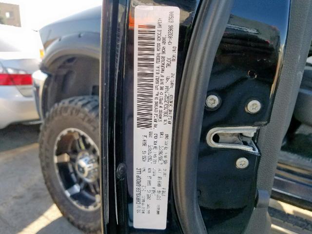 3C6UD5DL2CG217404 - 2012 DODGE RAM 2500 S Սև լուսանկար 10