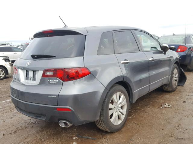 5J8TB1H2XBA002260 - 2011 ACURA RDX GRAY photo 4