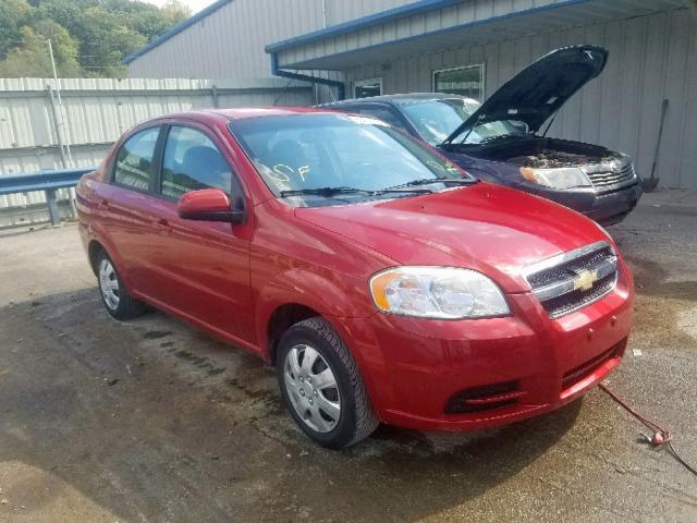 KL1TD5DE8BB232526 - 2011 CHEVROLET AVEO LS RED photo 1