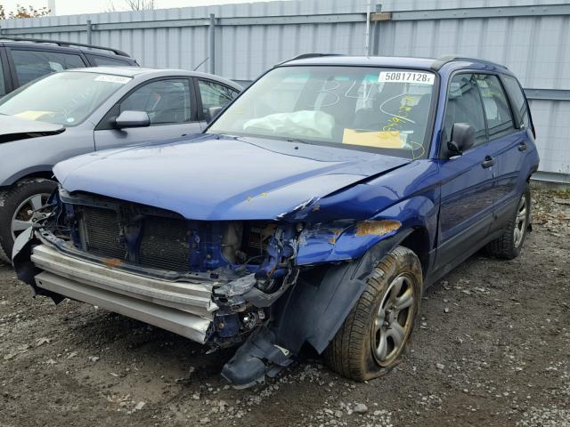 JF1SG63604H706342 - 2004 SUBARU FORESTER 2 BLUE photo 2