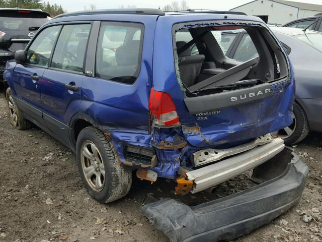 JF1SG63604H706342 - 2004 SUBARU FORESTER 2 BLUE photo 3