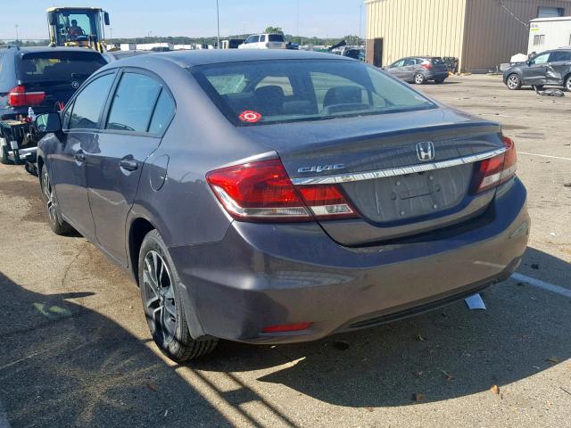 2HGFB2F83EH553405 - 2014 HONDA CIVIC EX GRAY photo 3