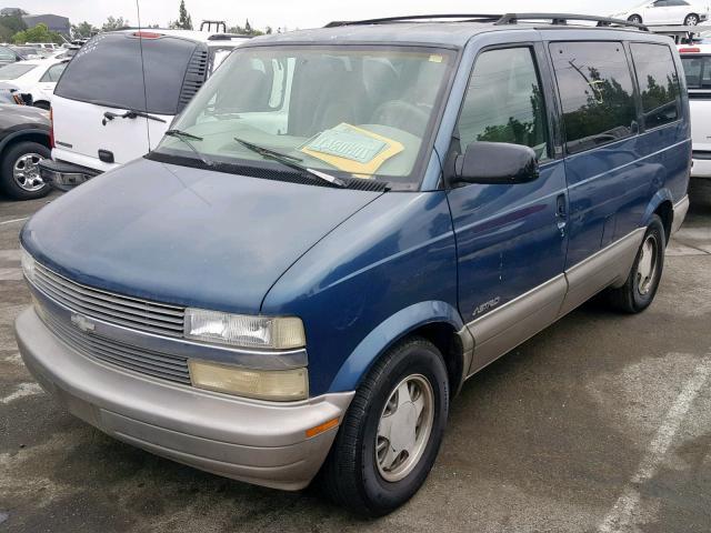 1GNDM19W21B124349 - 2001 CHEVROLET ASTRO BLUE photo 2