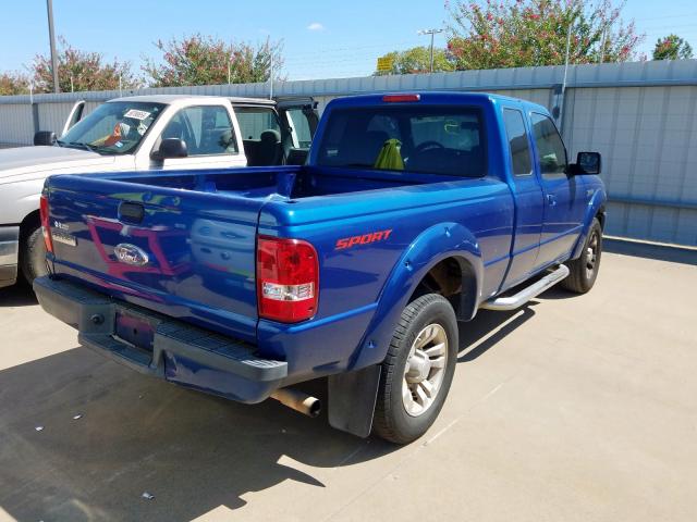 1FTYR14U47PA59601 - 2007 FORD RANGER SUP BLUE photo 4