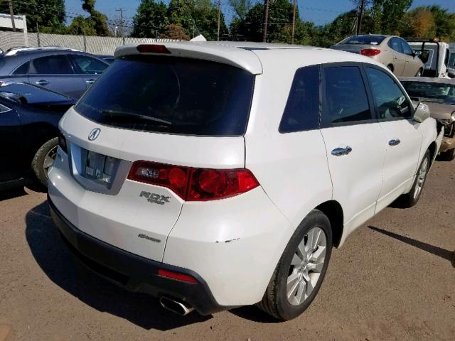 5J8TB1H51BA007664 - 2011 ACURA RDX TECHNO WHITE photo 4