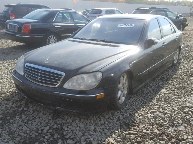 WDBNG84J14A408962 - 2004 MERCEDES-BENZ S 500 4MAT BLACK photo 2