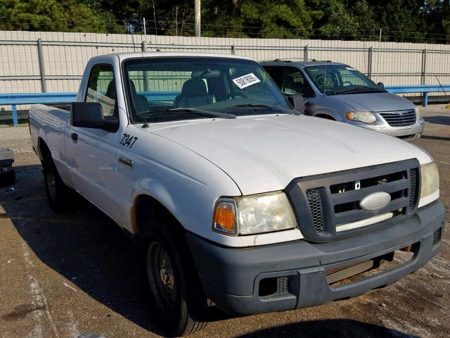 1FTYR10D87PA03781 - 2007 FORD RANGER WHITE photo 1