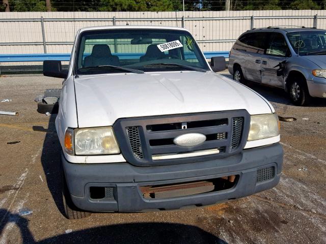 1FTYR10D87PA03781 - 2007 FORD RANGER WHITE photo 9