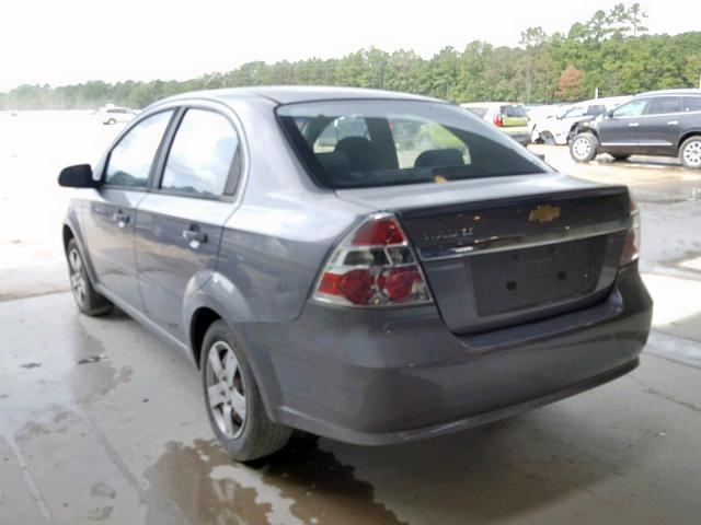 KL1TD5DE8BB194425 - 2011 CHEVROLET AVEO LS GRAY photo 3