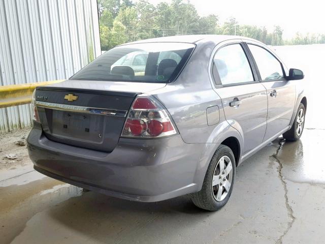 KL1TD5DE8BB194425 - 2011 CHEVROLET AVEO LS GRAY photo 4