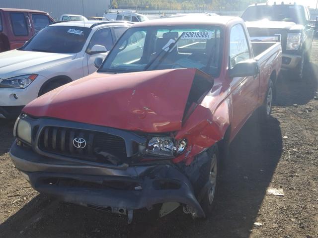 5TENL42N83Z216454 - 2003 TOYOTA TACOMA RED photo 2