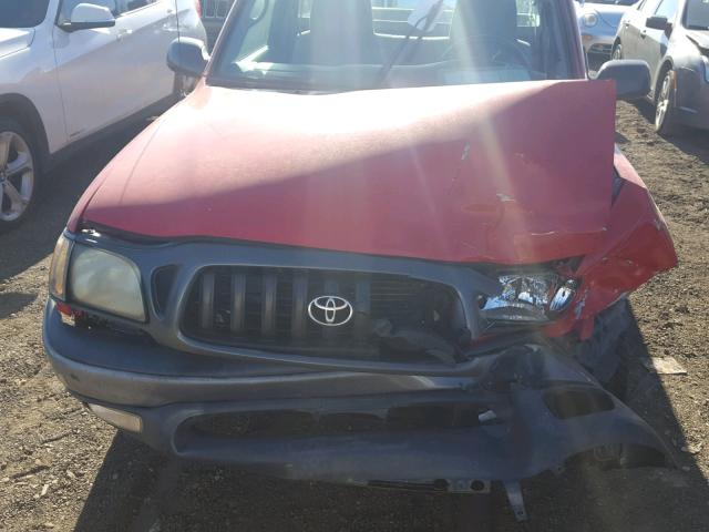 5TENL42N83Z216454 - 2003 TOYOTA TACOMA RED photo 7