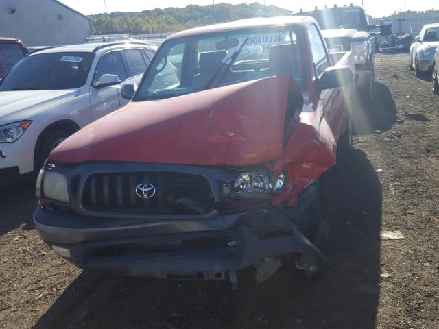 5TENL42N83Z216454 - 2003 TOYOTA TACOMA RED photo 9