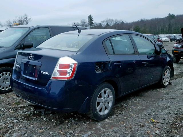 3N1AB61E87L700974 - 2007 NISSAN SENTRA 2.0 BLUE photo 4