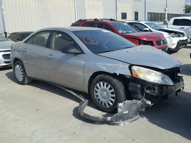 1G2ZF55B164213493 - 2006 PONTIAC G6 SE SILVER photo 1