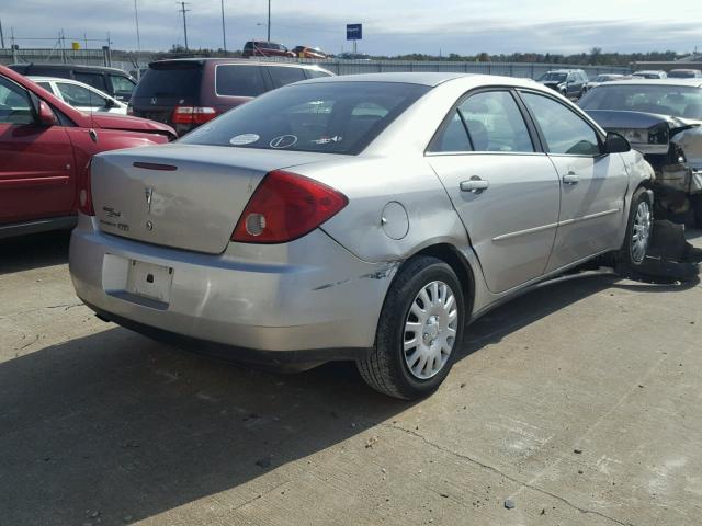 1G2ZF55B164213493 - 2006 PONTIAC G6 SE SILVER photo 4