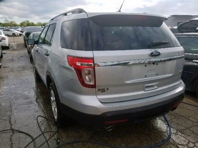 1FM5K8B84EGA04550 - 2014 FORD EXPLORER SILVER photo 3