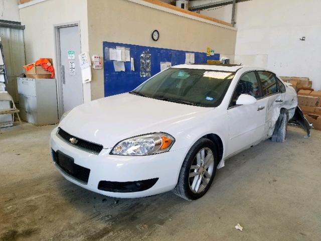 2G1WC5E35C1264317 - 2012 CHEVROLET IMPALA LTZ WHITE photo 2