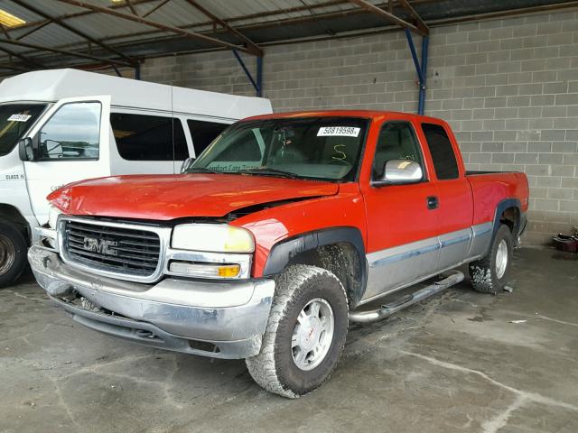 2GTEK19T8Y1285498 - 2000 GMC NEW SIERRA RED photo 2