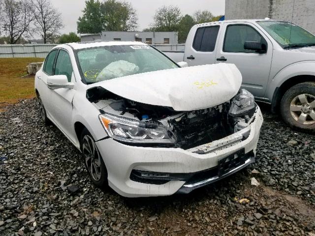 1HGCR3F05GA009228 - 2016 HONDA ACCORD EXL WHITE photo 1