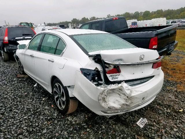 1HGCR3F05GA009228 - 2016 HONDA ACCORD EXL WHITE photo 3