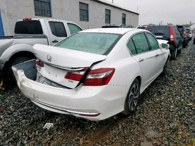 1HGCR3F05GA009228 - 2016 HONDA ACCORD EXL WHITE photo 4