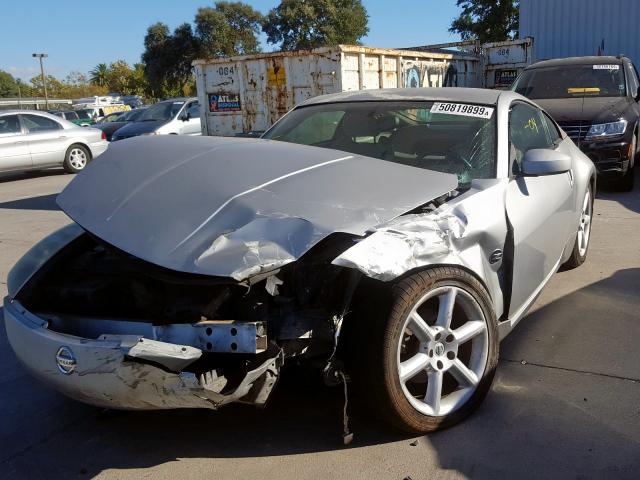 JN1AZ34E34T061576 - 2004 NISSAN 350Z COUPE SILVER photo 2