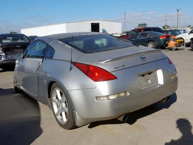 JN1AZ34E34T061576 - 2004 NISSAN 350Z COUPE SILVER photo 3