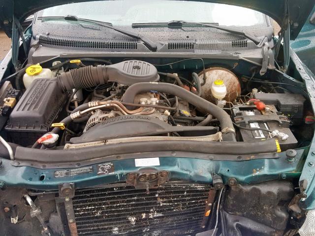 1B7GG23Y7VS152330 - 1997 DODGE DAKOTA GREEN photo 7