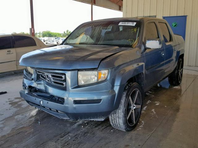 2HJYK16576H524655 - 2006 HONDA RIDGELINE BLUE photo 2